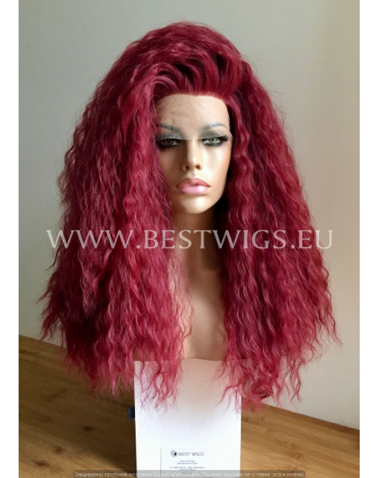 Synthetic lace front wig Curly Red hair EXTRA VOLUME