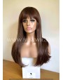 Synthetic wig Stright chestnut long hair with bang