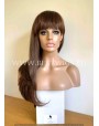 Synthetic wig Stright chestnut long hair with bang