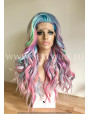 Synthetic lace front wig Wavy Mermaid mixed long hair