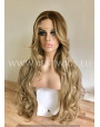 Synthetic lace front wig Wavy Cool-toned ashy highlights 