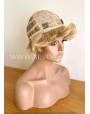 Machine Made Blonde Synthetic Wig With Bangs