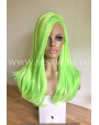 Synthetic lace front wig Stright long hair / Spring Lime