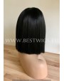 Synthetic lace front wig Stright brown hair / middle parting / hard lace