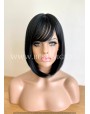 Synthetic Wig With Bangs Crazy Horse