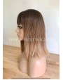 Synthetic Stright Chestnut Wig With Bangs