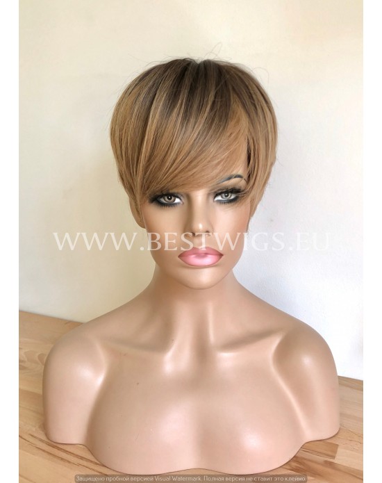 Synthetic Machine-Made Short Rooted Omber Wig