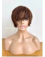 Short Brown Human Hair Wig – Lace Front Signature Hair Cut