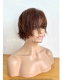 Short Brown Human Hair Wig – Lace Front Signature Hair Cut