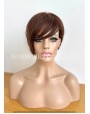 Short Brown Human Hair Wig – Lace Front Signature Hair Cut