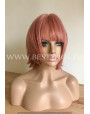 Synthetic Machine-made wig short Sienna color