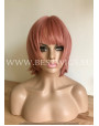 Synthetic Machine-made wig short Sienna color