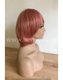 Synthetic Machine-made wig short Sienna color