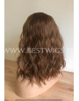 Synthetic Machine-made wig Medium chestnut hair
