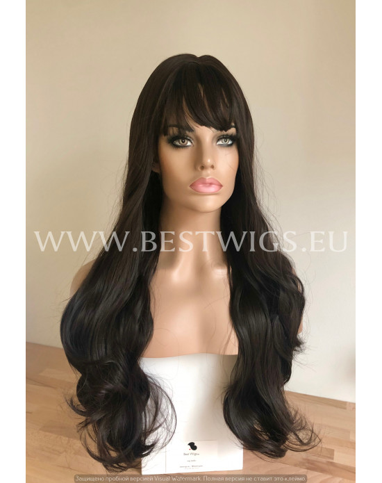 Synthetic wig Stright long hair with bangs