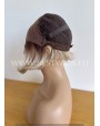 Rooted Blonde Synthetic Lace Wig Free Parting
