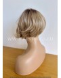 Rooted Blonde Synthetic Lace Wig Free Parting