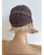 Rooted Blonde Synthetic Lace Wig Free Parting