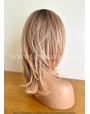 Blonde Pink Rooted Synthetic Lace Front Wig