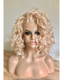 Synthetic lace front wig Wavy pastel blond Milk jam