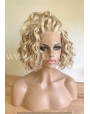Synthetic lace front wig Wavy Blond Hair