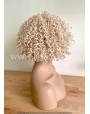 Rose Gold Blonde Synthetic Lace Front Curly Wig