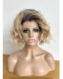Synthetic Lace Front Wig Curly Blond & Dark Roots Synthetic Lace Front Wig Curly Blond & Dark Roots