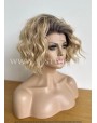 Synthetic Lace Front Wig Curly Blond & Dark Roots Synthetic Lace Front Wig Curly Blond & Dark Roots