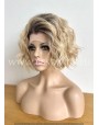 Synthetic Lace Front Wig Curly Blond & Dark Roots Synthetic Lace Front Wig Curly Blond & Dark Roots