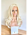 Platinum Blonde Wavy Synthetic Lace Front Wig