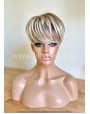 Synthetic Machine-Made Short Coffee Wig