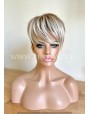 Synthetic Machine-Made Short Coffee Wig