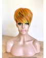 Synthetic Machine-Made Short Orange Blossom Wig