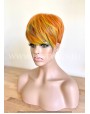 Synthetic Machine-Made Short Orange Blossom Wig