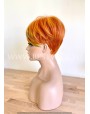 Synthetic Machine-Made Short Orange Blossom Wig