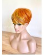 Synthetic Machine-Made Short Orange Blossom Wig