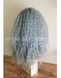 Synthetic lace front wig Curly Dusty sky hair EXTRA VOLUME / Lilas roots