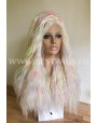 Synthetic lace front wig Curly Blonde long hair EXTRA VOLUME