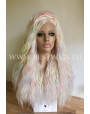 Synthetic lace front wig Curly Blonde long hair EXTRA VOLUME
