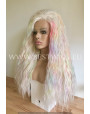 Synthetic lace front wig Curly Blonde long hair EXTRA VOLUME