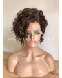 Synthetic lace front wig Wavy Choco short hair / Double volume