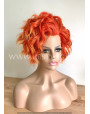 Synthetic lace front wig Wavy short hair Fire Foxy