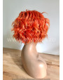 Synthetic lace front wig Wavy short hair Fire Foxy