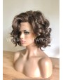 Chocolate Brown Synthetic Lace Front Wig Beach Waves