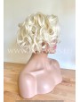 Platinum Blonde Synthetic Lace Front Wig Beach Waves