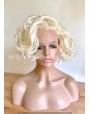 Platinum Blonde Synthetic Lace Front Wig Beach Waves