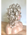 Synthetic lace front wig Wavy Light Ashen Blonde hair