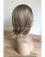Synthetic lace front wig Straight blonde short hair