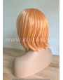 Synthetic lace front wig Straight Baby Orange short hair