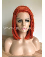 Synthetic lace front wig Straight Fire foxy short hair